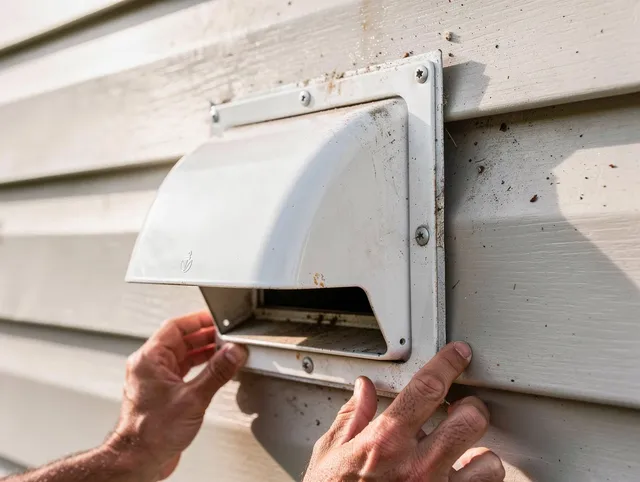 San Gabriel Dryer Vent Cleaning technician delivering thorough residential dryer vent cleaning service in San Gabriel